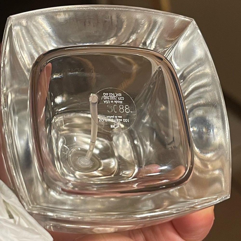 (EMPTY BOTTLE) VERA WANG PERFUME GLASS BOTTLE 3.4OZ 100ML - Picture 8 of 9